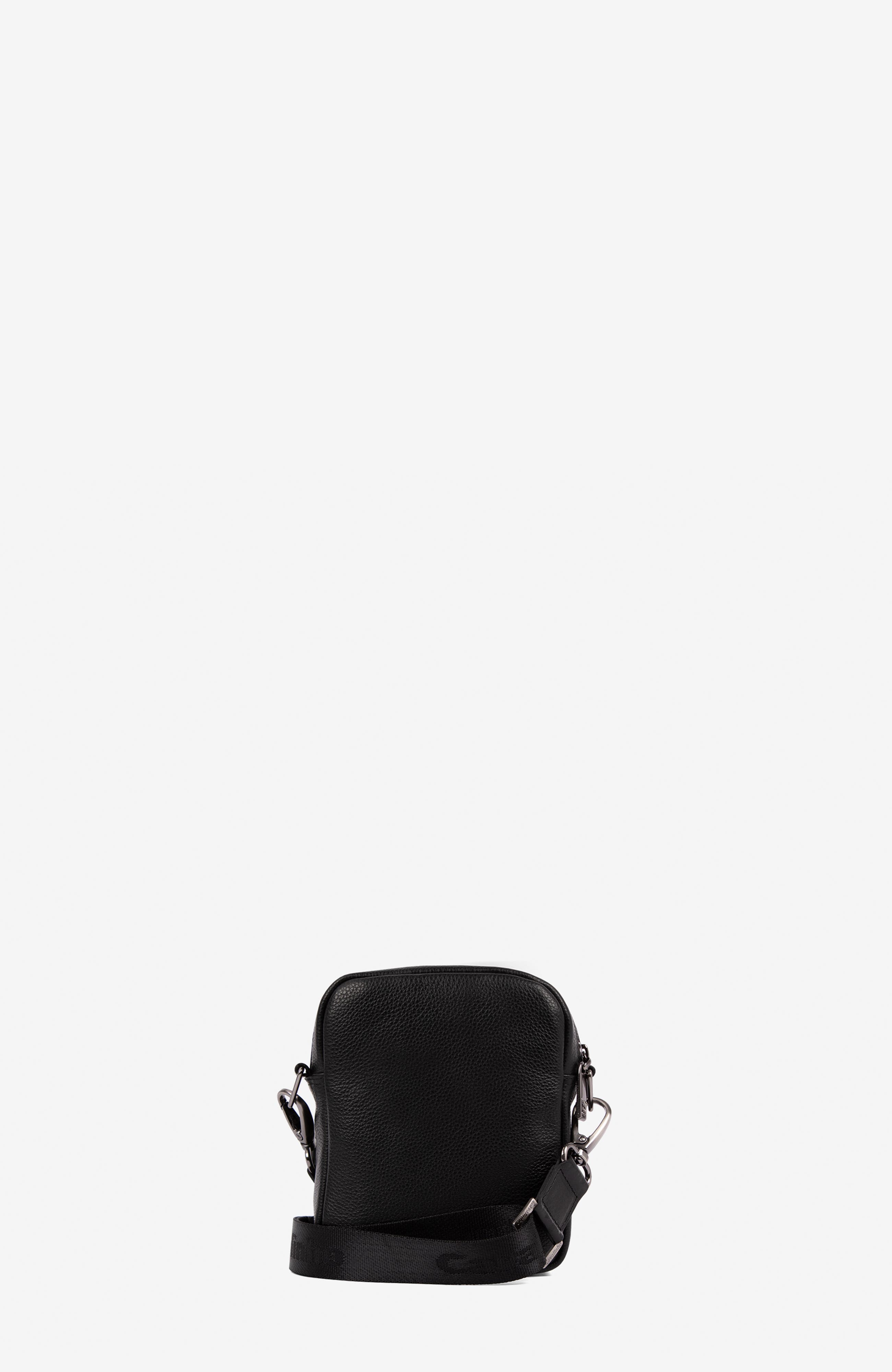 El Cavaleiro 485 Leather Traveler Crossbody Bag, Alternate, color, Black