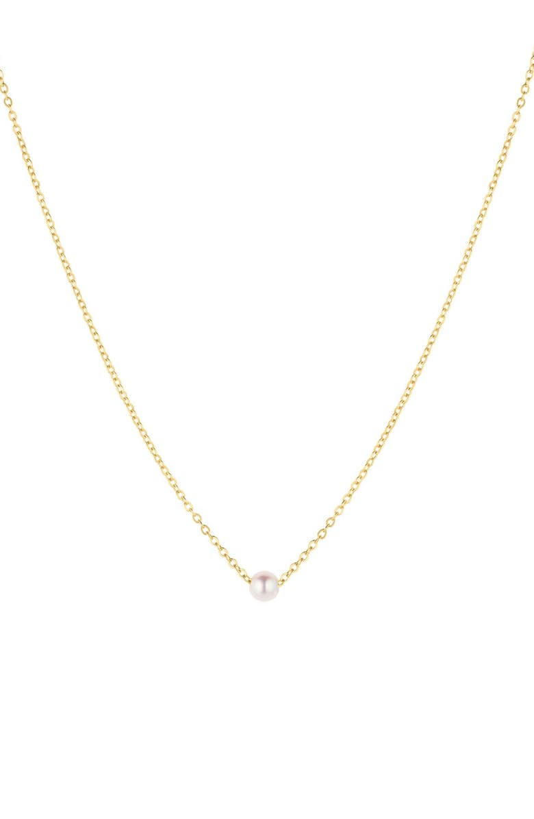 Set & Stones Claire Pearl Necklace, Main, color, Gold