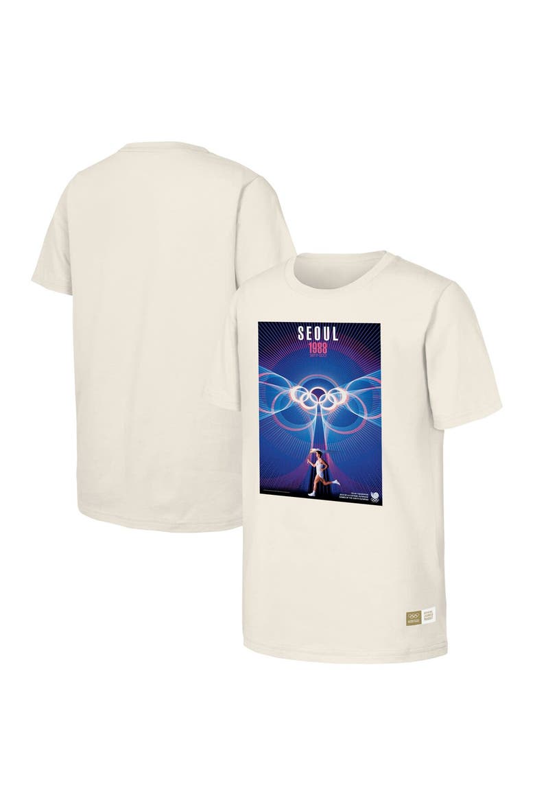 Men's  Natural 1988 Seoul Games Olympic Heritage T-Shirt, Alternate, color, Natural