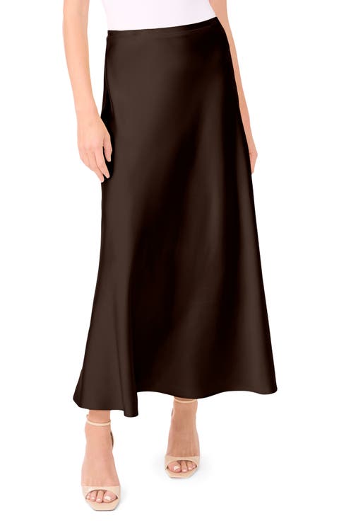 Bias Cut Maxi Skirt