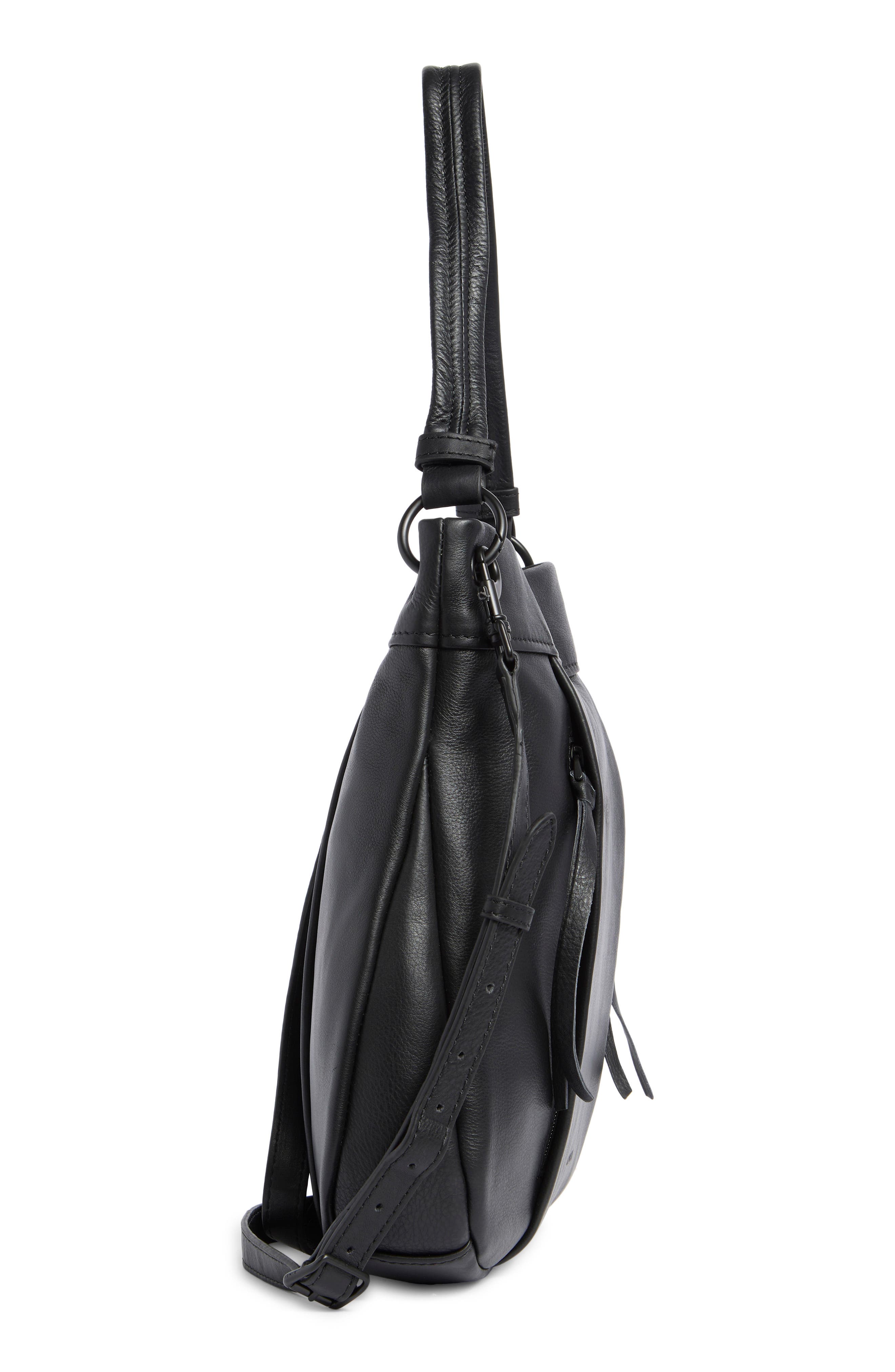 AIMEE Low Key Luxe Hobo Bag, Alternate, color, Black