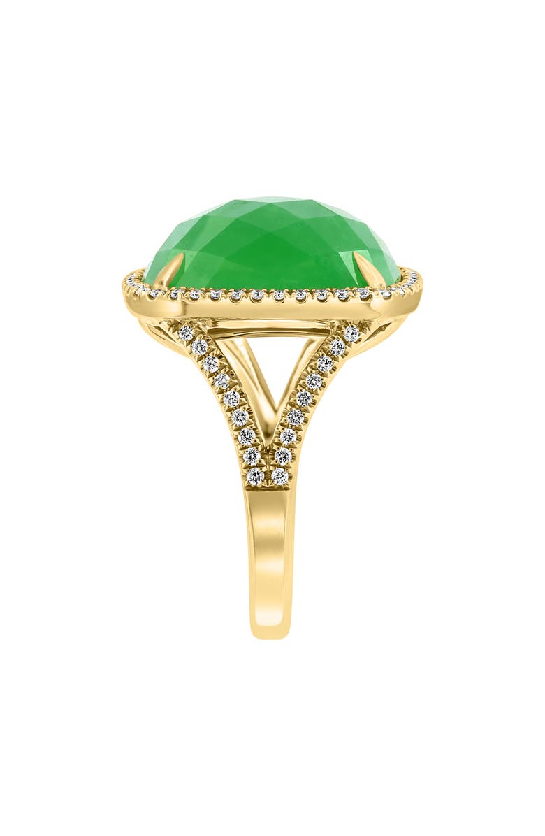EFFY 14K Yellow Gold Jade & Diamond Ring, Alternate, color,