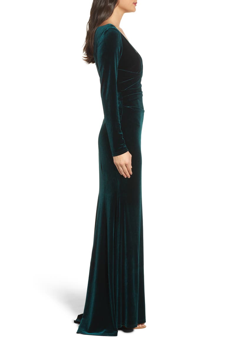 Velvet Gown, Alternate, color, HUNTER