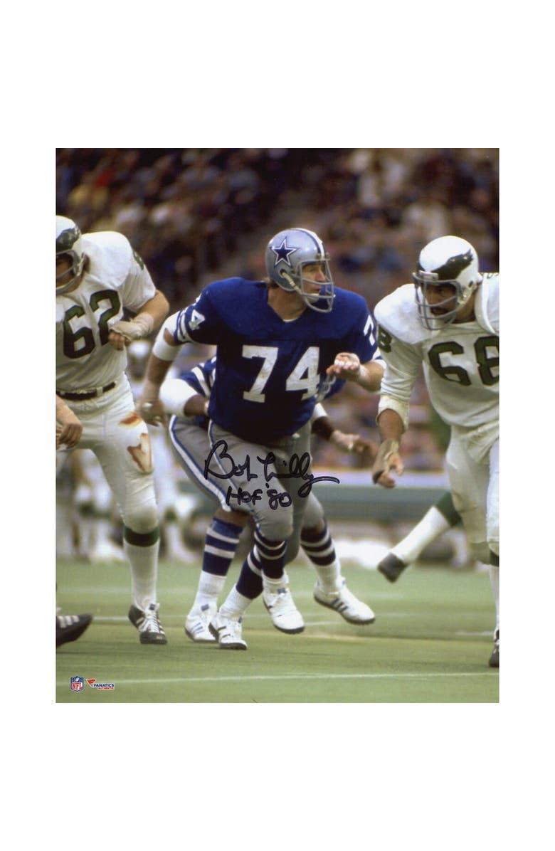 FANATICS AUTHENTIC Bob Lilly Dallas Cowboys Autographed 8'' x 10'' Action Photograph with "HOF 80" Inscription, Main, color, 