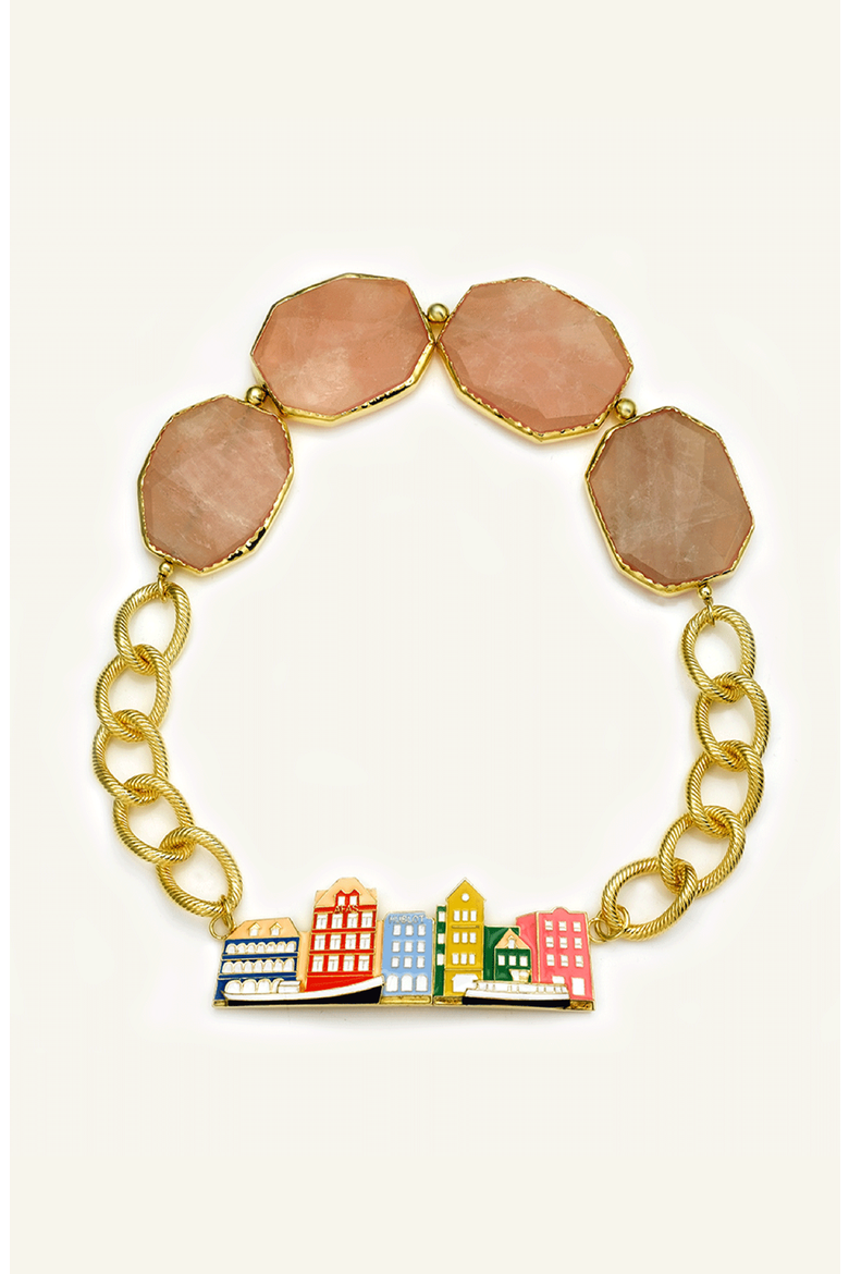 Willemstad Necklace, Main, color, Gold / Multi-Color