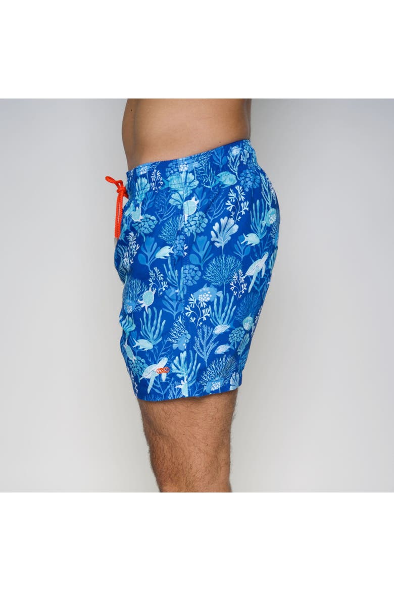 Eco-Friendly 7" Le Club Men's Swim Trunks for Ultimate Comfort, Alternate, color, Ocean Blue
