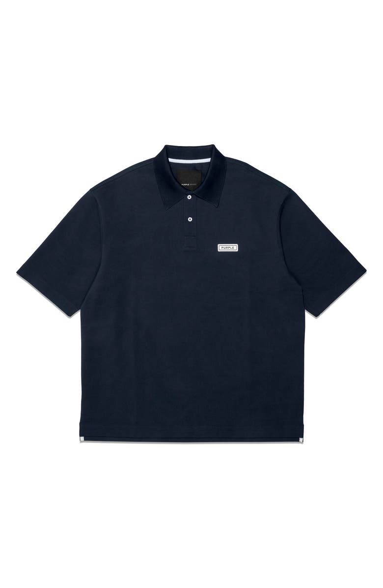 PURPLE BRAND Oversize Cotton Piqué Polo, Alternate, color,