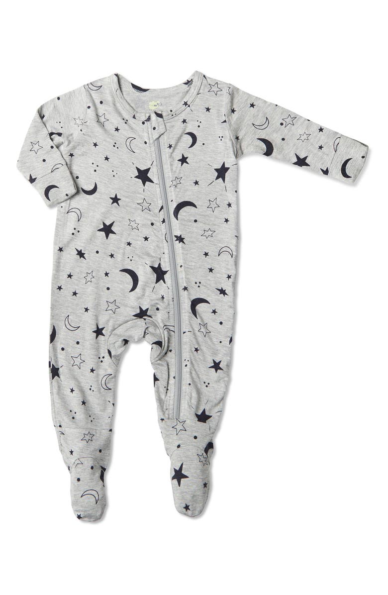 Baby Grey by Everly Grey Print Footie, Main, color,