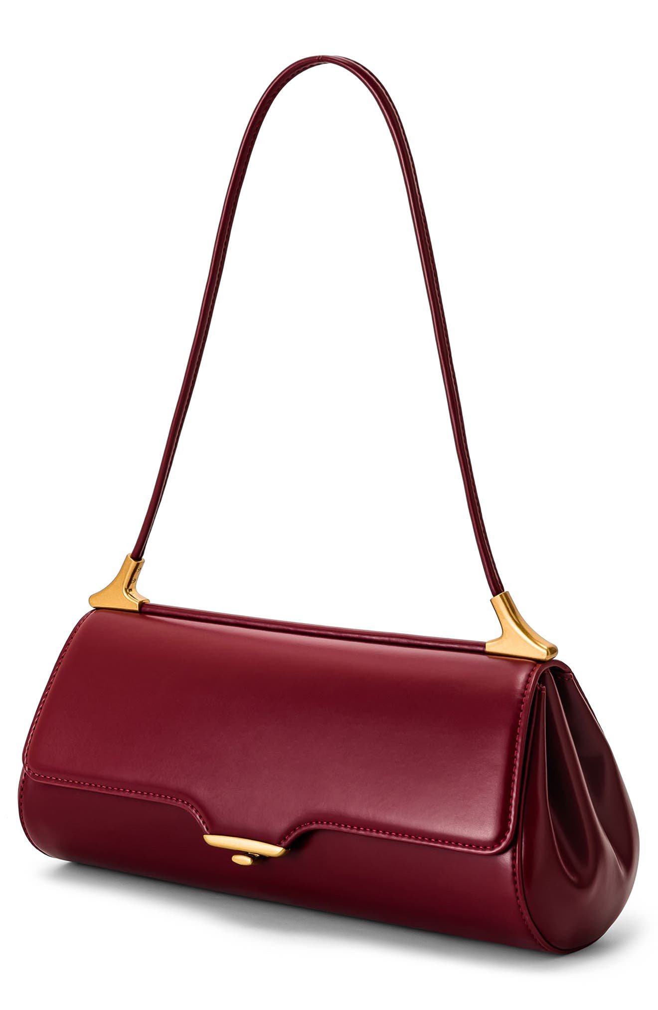 JW PEI Eloise Faux Leather Shoulder Bag, Alternate, color, Burgundy