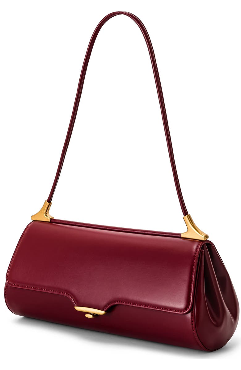 JW PEI Eloise Faux Leather Shoulder Bag, Alternate, color, Burgundy