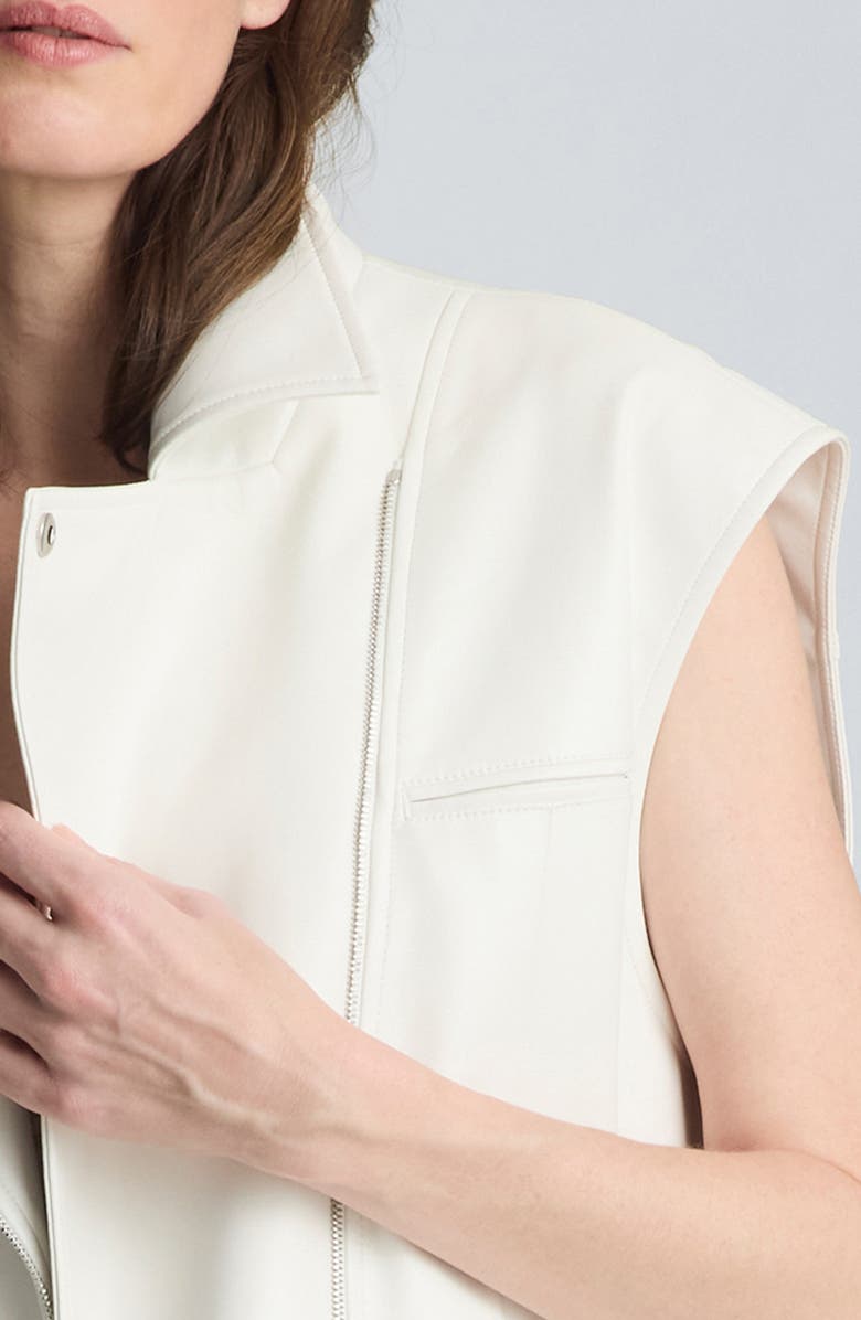 Kenneth Cole Moto Vest, Alternate, color, Pure White