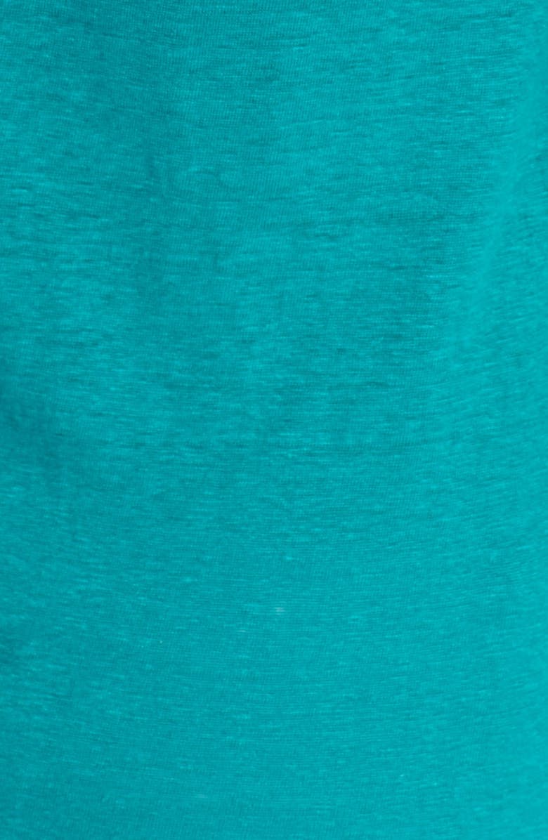 Eileen Fisher U-Neck Organic Linen A-Line Tee, Alternate, color, 