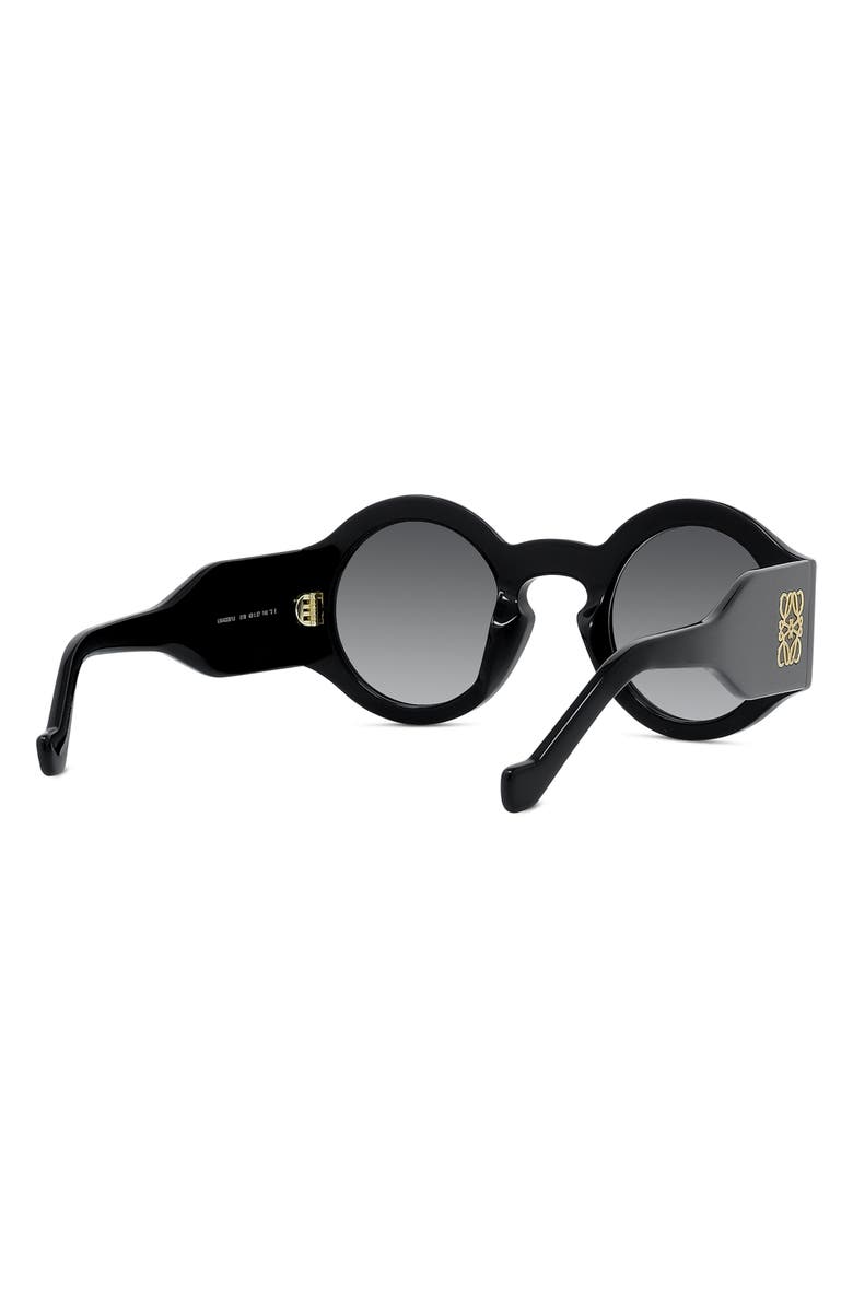 Loewe Chunky Anagram 49mm Small Round Sunglasses, Alternate, color, 