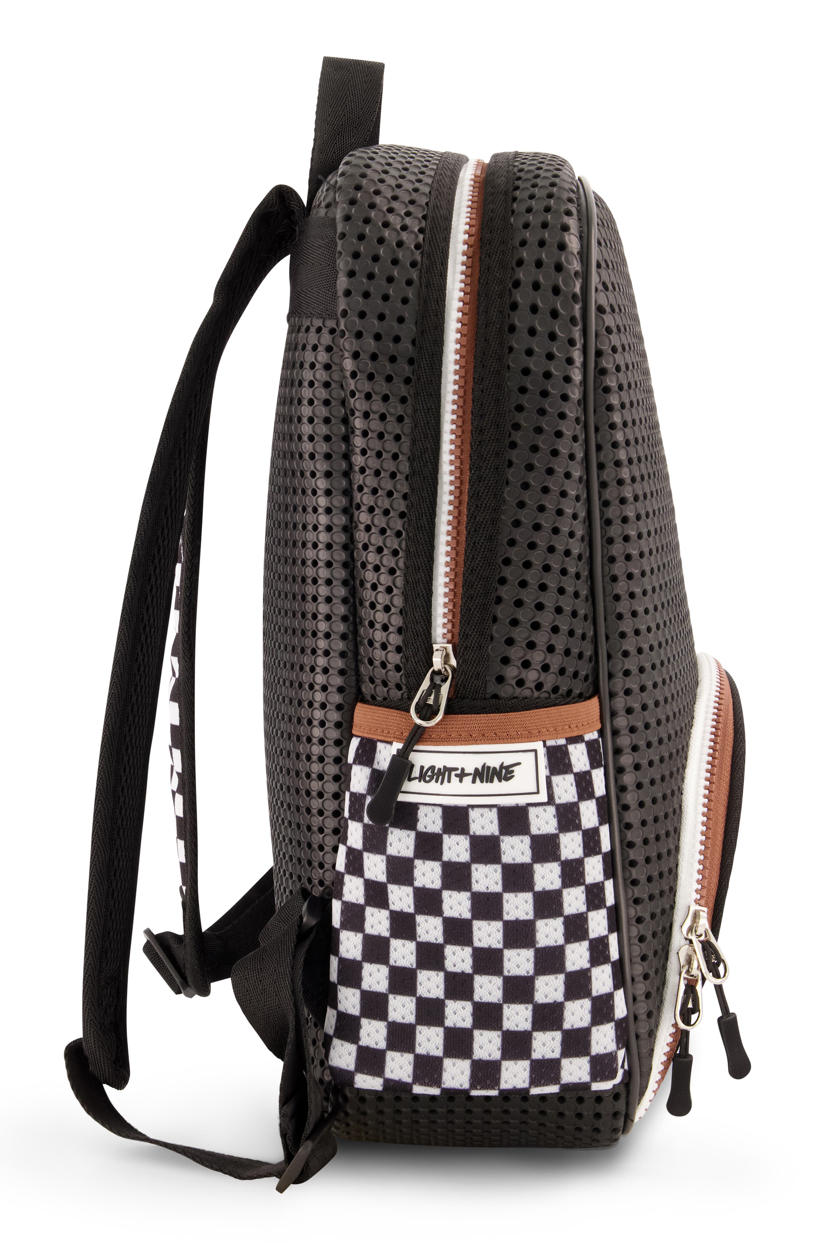 Light+Nine Checkered Starter Backpack, Alternate, color, 