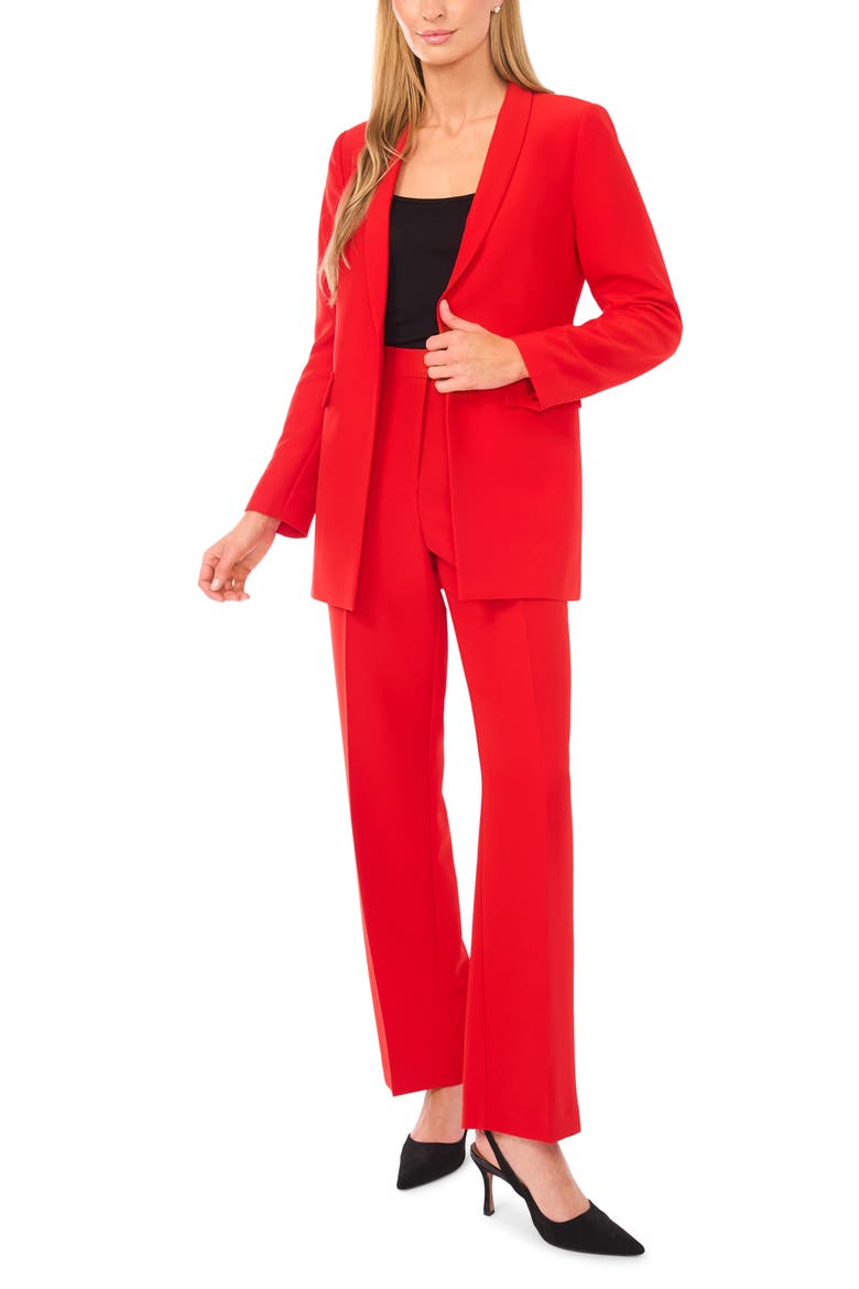 Open Front Blazer, Alternate, color, CLASSIC CHERRY
