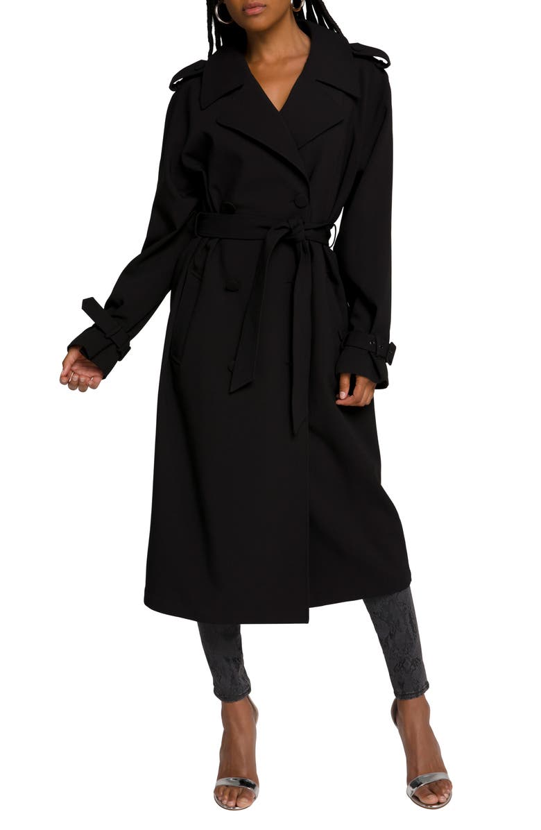 Good American Runway Packable Trench Coat, Main, color,
