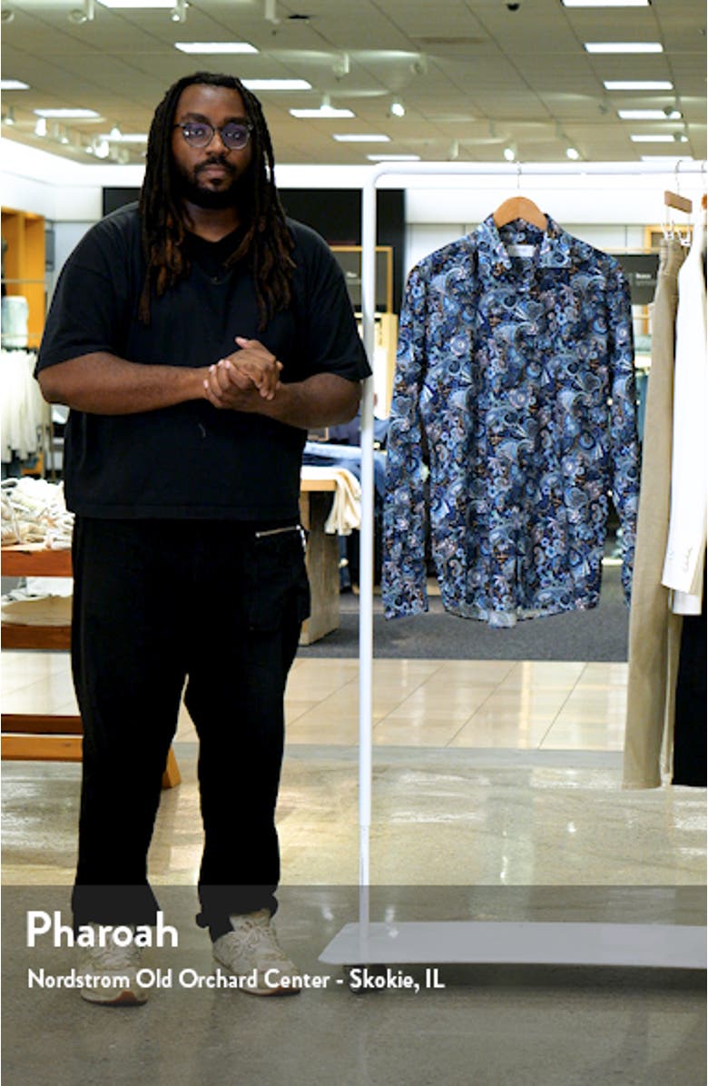 Slim Fit Paisley Dress Shirt, sales video thumbnail