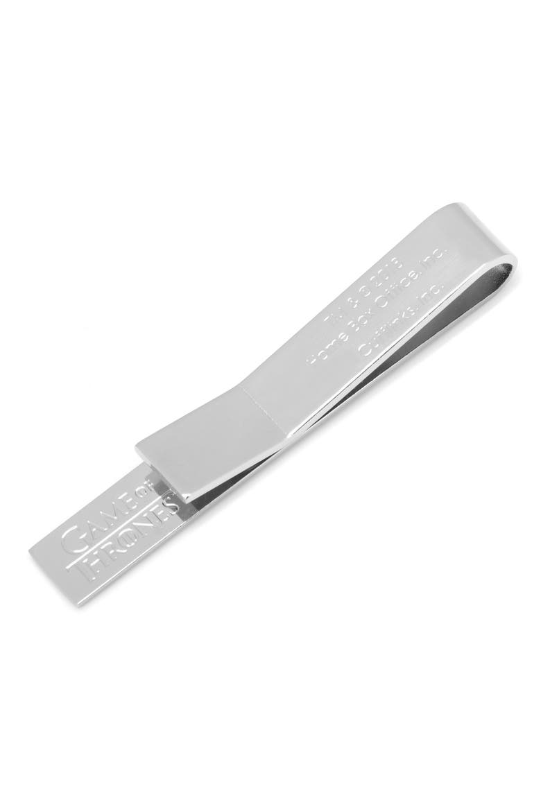 Stark Tie Bar, Alternate, color, SILVER/ BLACK