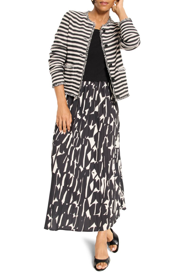 Onyx Print Long Sleeve Maxi Dress, Alternate, color, BLACK MULTI