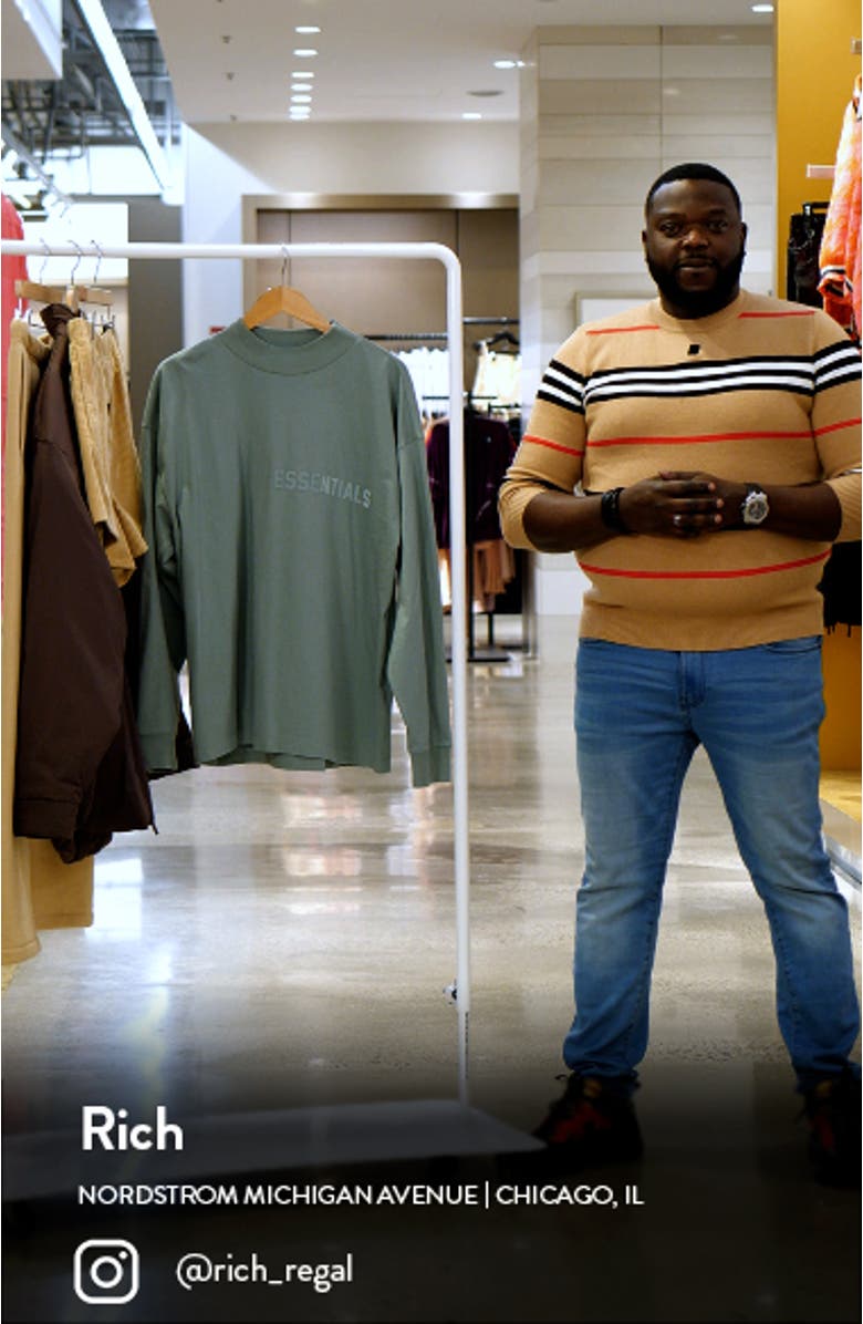 Long Sleeve Cotton Graphic T-Shirt, sales video thumbnail