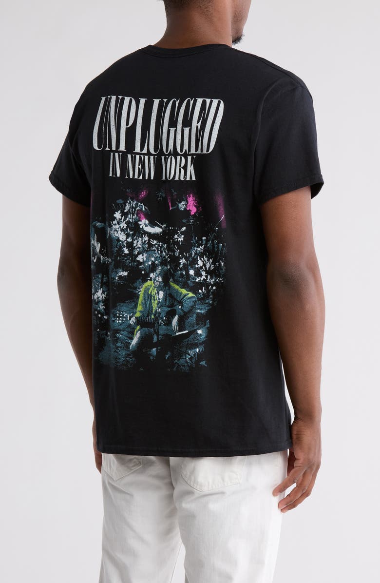 Merch Traffic Nirvana Unplugged in New York Cotton Graphic T-Shirt, Alternate, color,