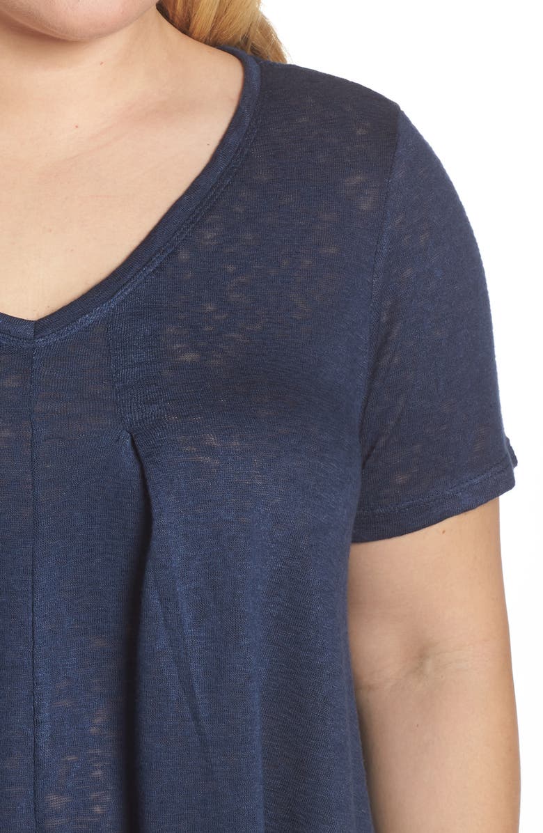 Bobeau Annabel Slub Jersey Swing Top, Alternate, color, 