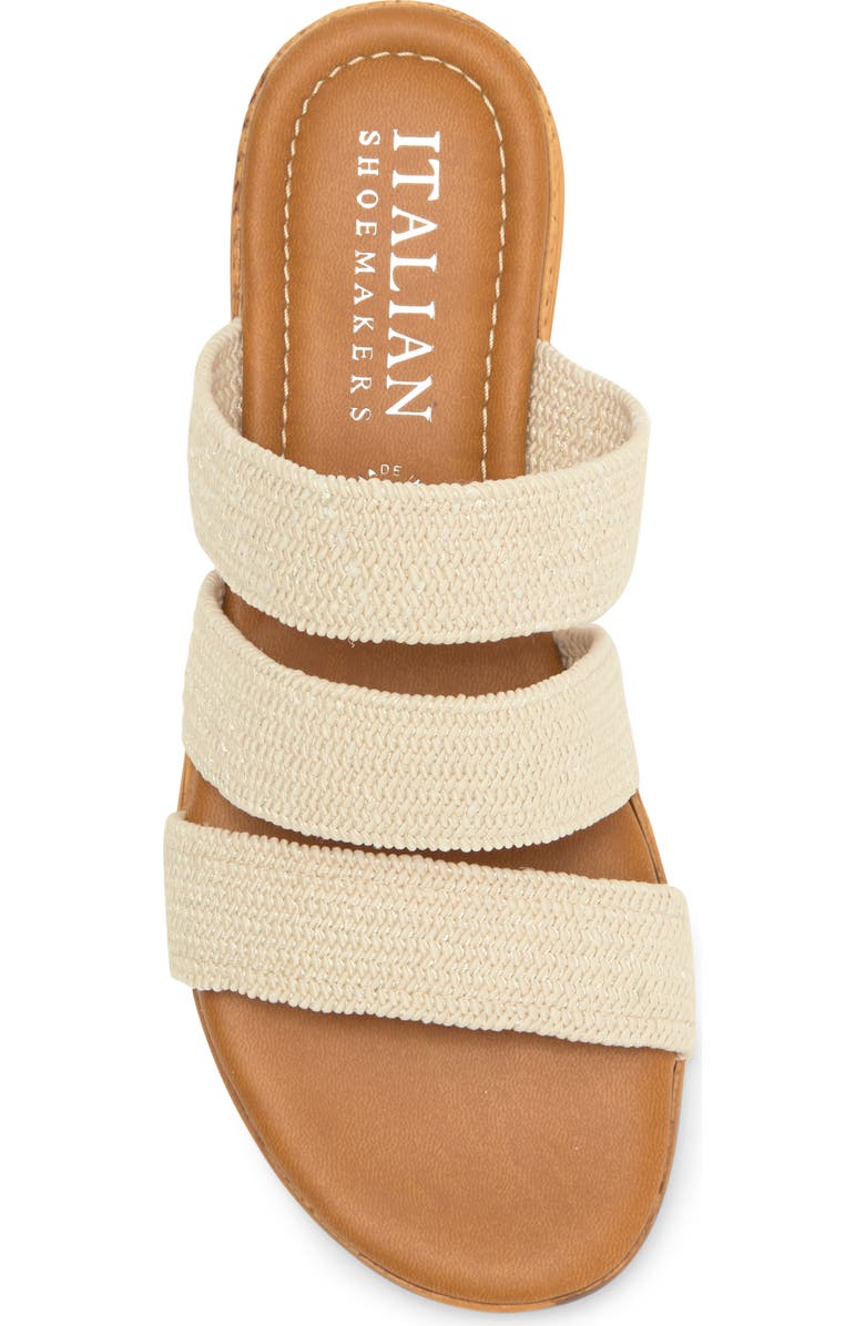 ITALIAN SHOEMAKERS Woven Wedge Slide Sandal, Alternate, color,