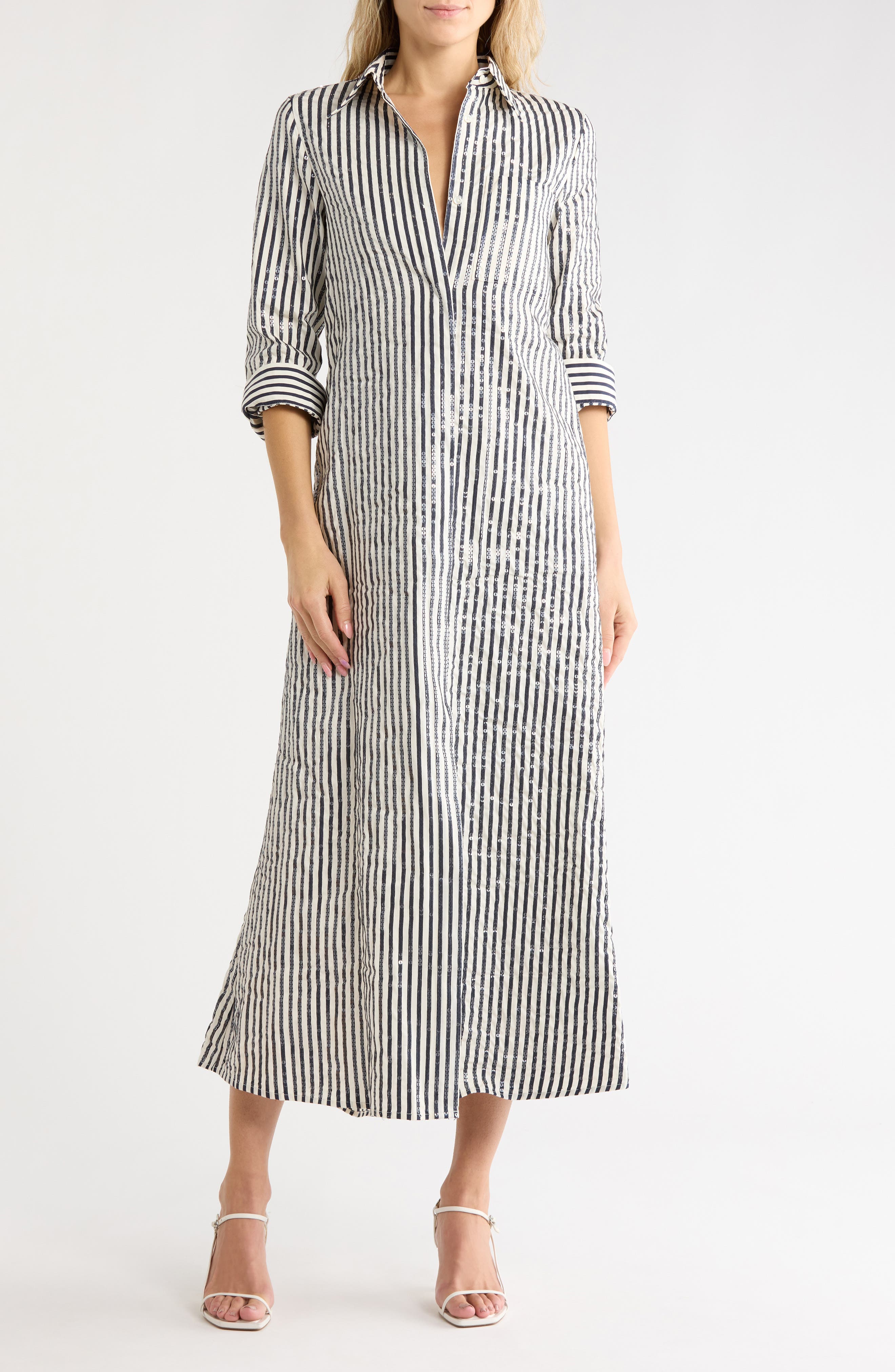 Jennys Sequin Stripe Gown