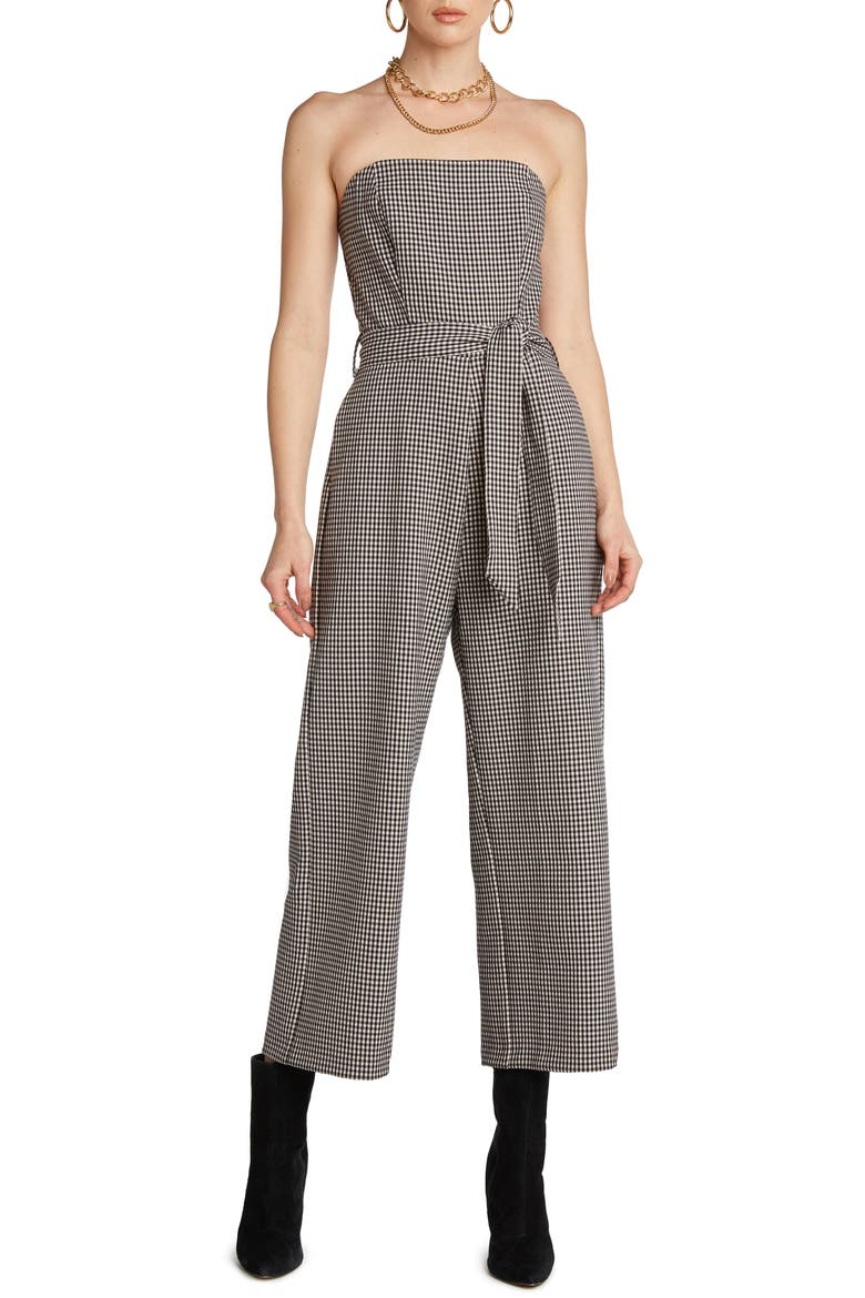 Ryan Strapless Jumpsuit, Main, color, BLACK