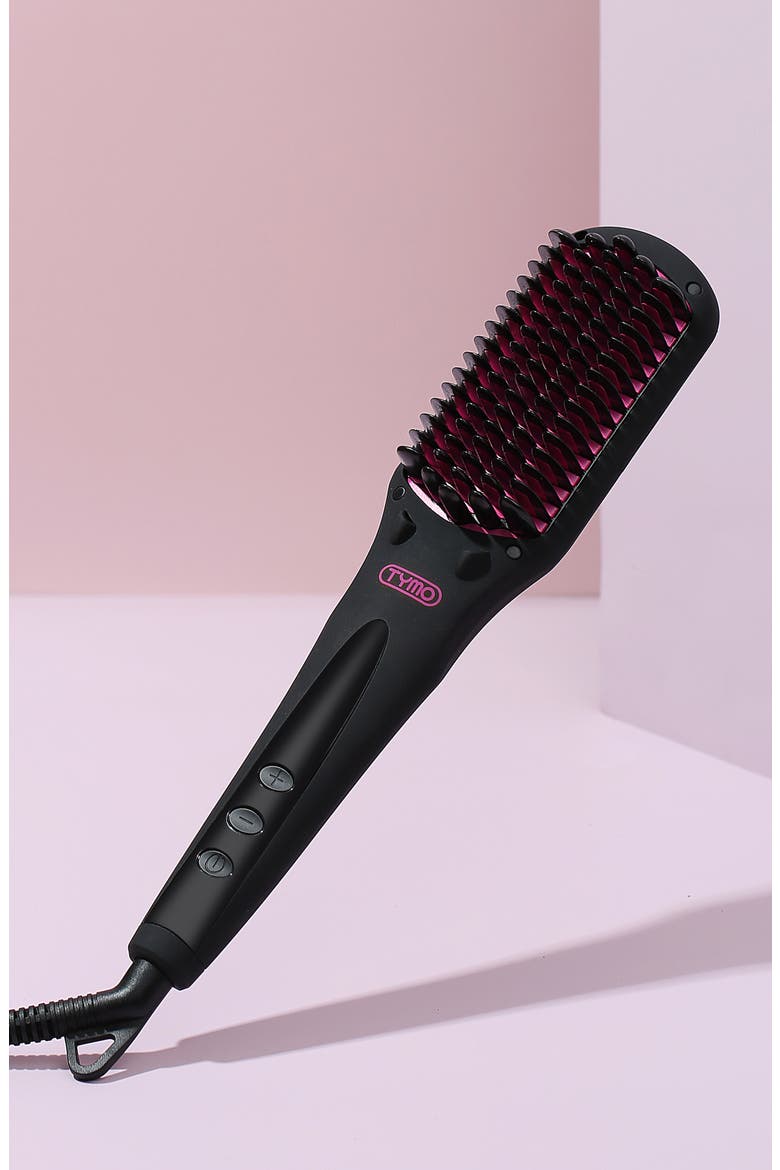 iONIC Hair Straightener Brush, Alternate, color, BLACK