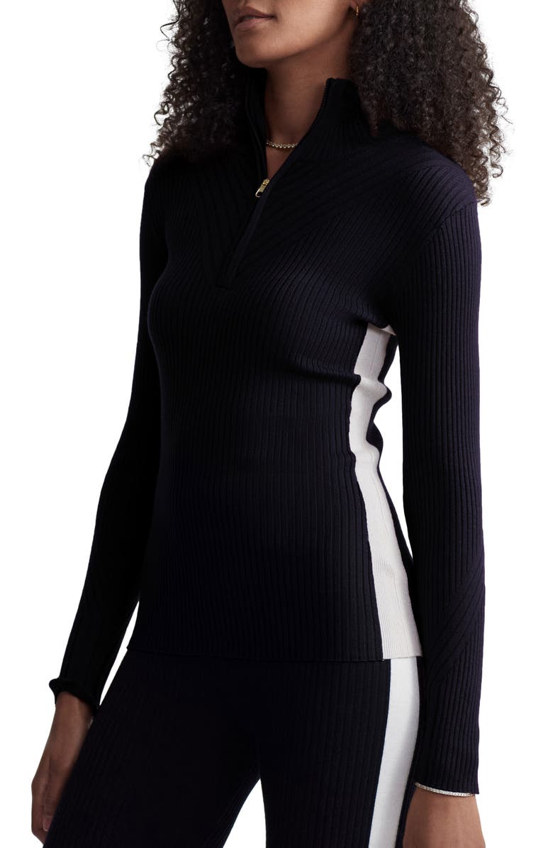 Varley Demi 2.0 Half Zip Top, Alternate, color, Black