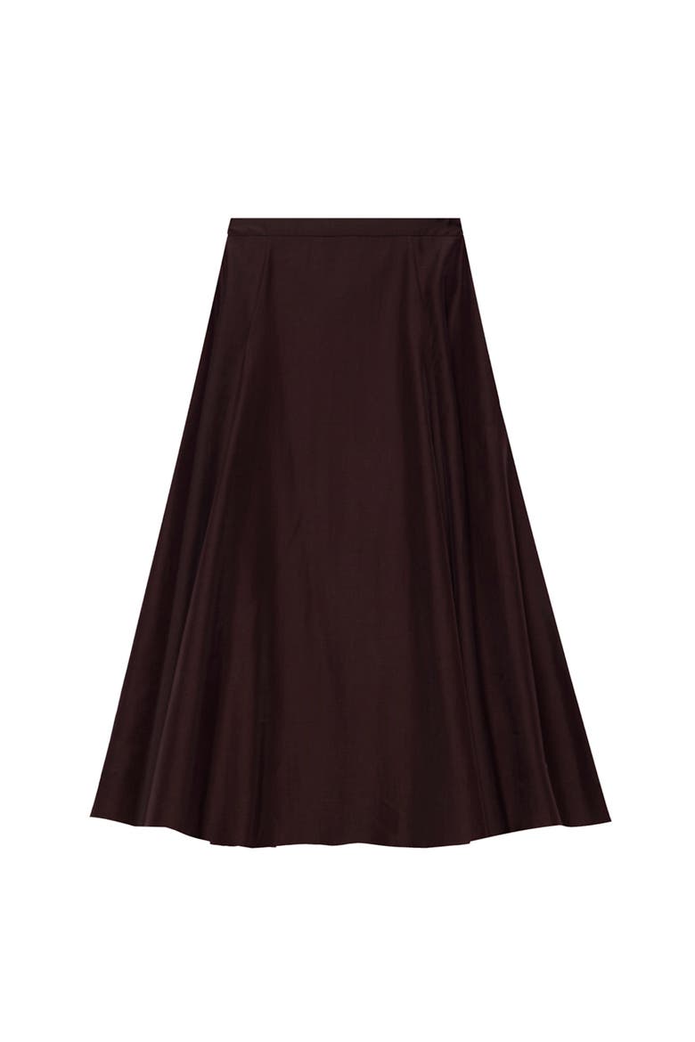 Full Midi Skirt, Alternate, color, Burgundy