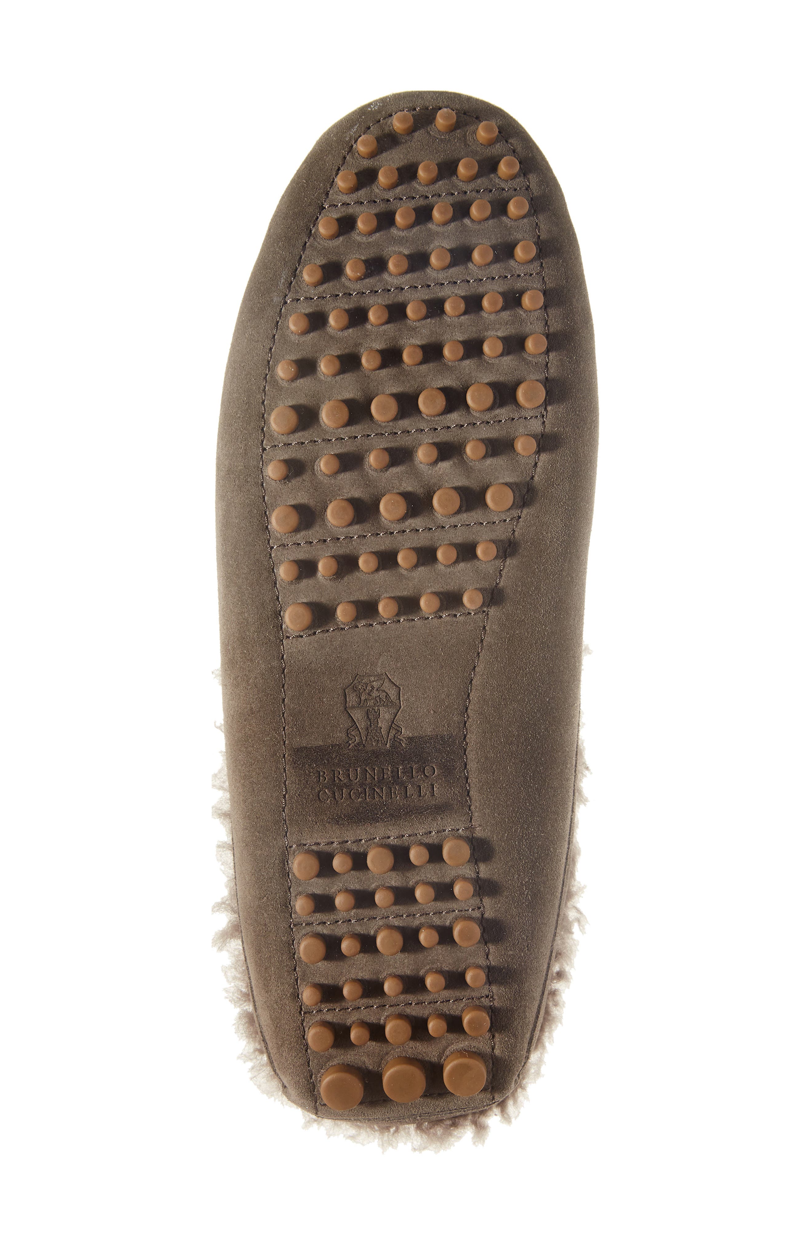 Brunello Cucinelli Genuine Shearling Slipper, Alternate, color, C8769 Torba