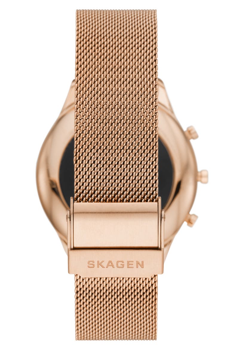 Jorn Hybrid HR Mesh Strap Watch, 38mm, Alternate, color, ROSE GOLD