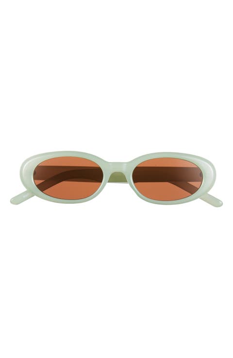 Narrow Oval Sunglasses