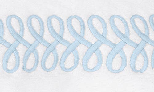 Matouk Astor Braid Bath Sheet In Light Blue