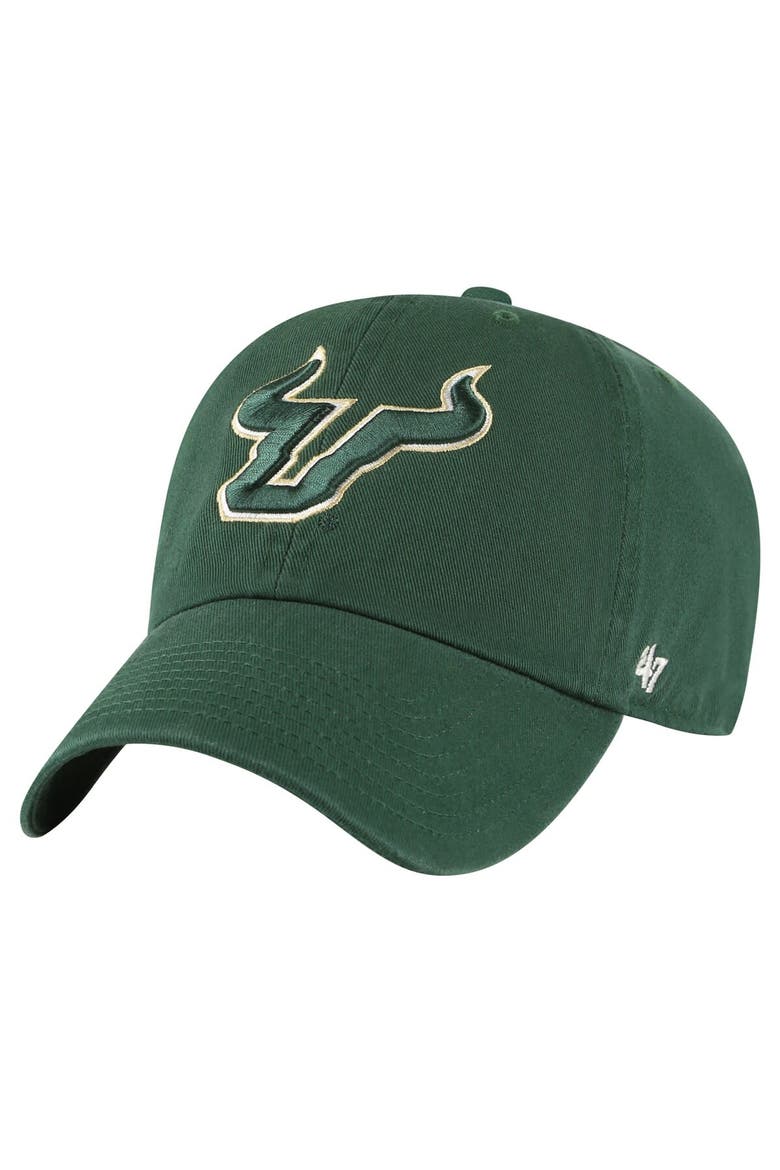 Men's '47 Green South Florida Bulls Vintage Clean Up Adjustable Hat, Main, color, Green