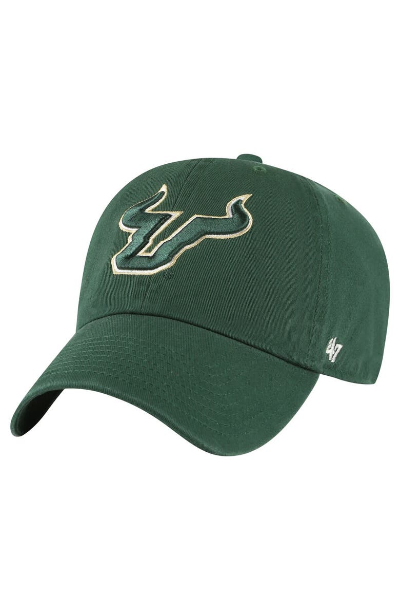 '47 Men's '47 Green South Florida Bulls Vintage Clean Up Adjustable Hat, Main, color, Green