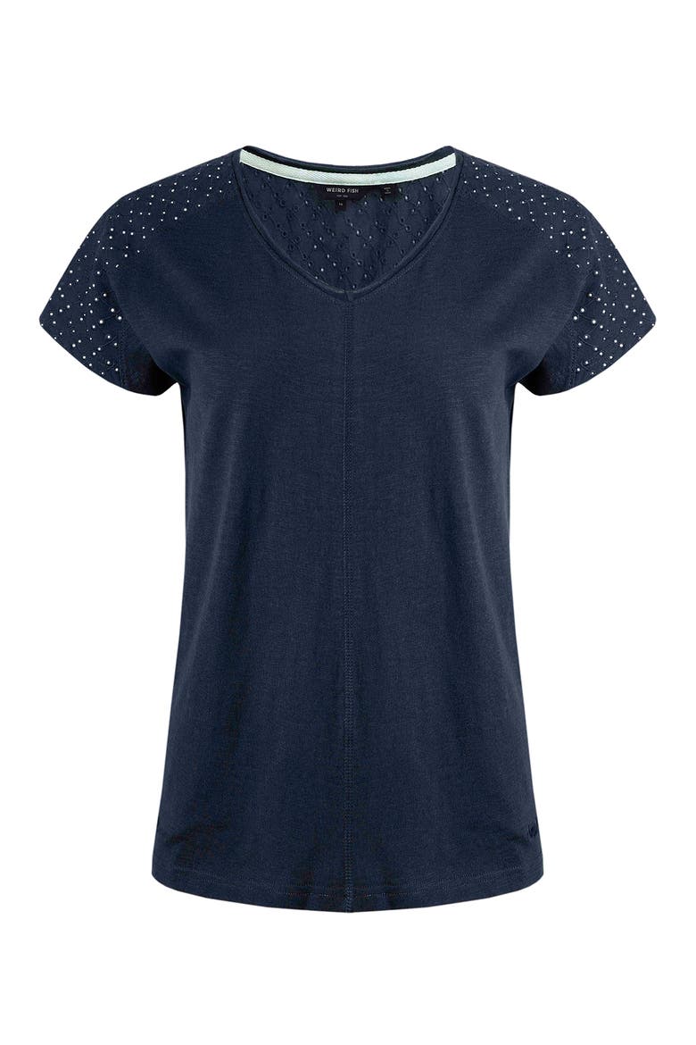 Pernille Cutaway T-Shirt, Alternate, color, Navy