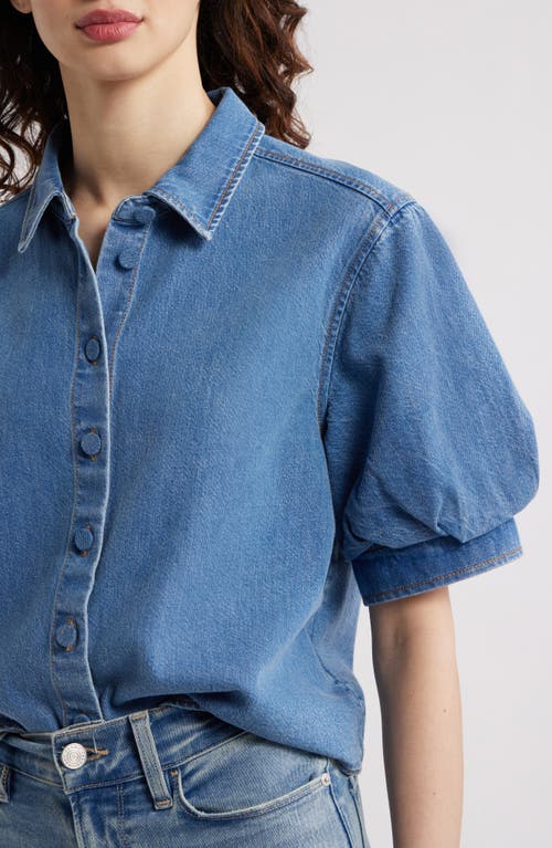 Frame The Billow Short Sleeve Shirt In Subtle
