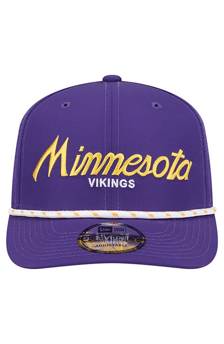 New Era Men's New Era Purple Minnesota Vikings Script 9SEVENTY Adjustable Hat, Alternate, color, Purple