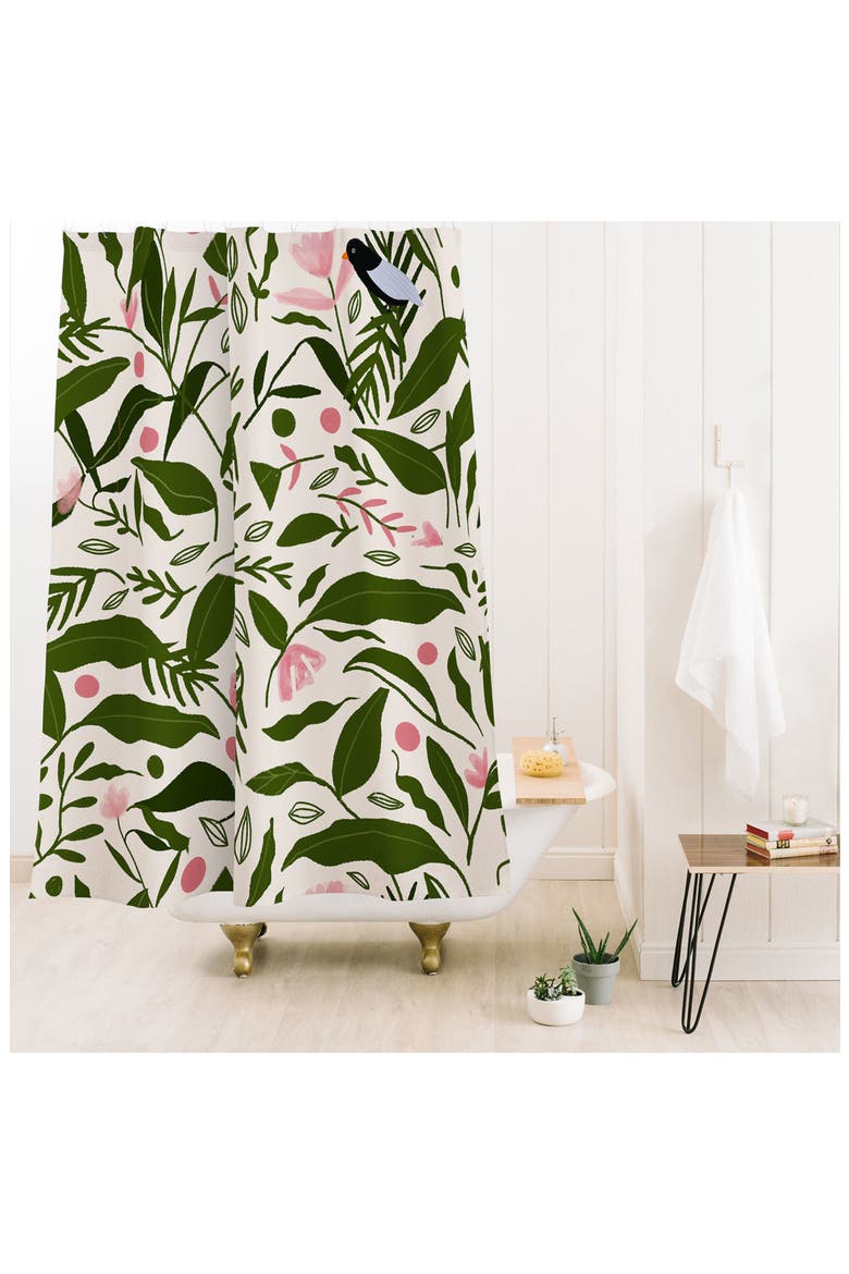 The Plant Lady Shower Curtain, Alternate, color, CREAM