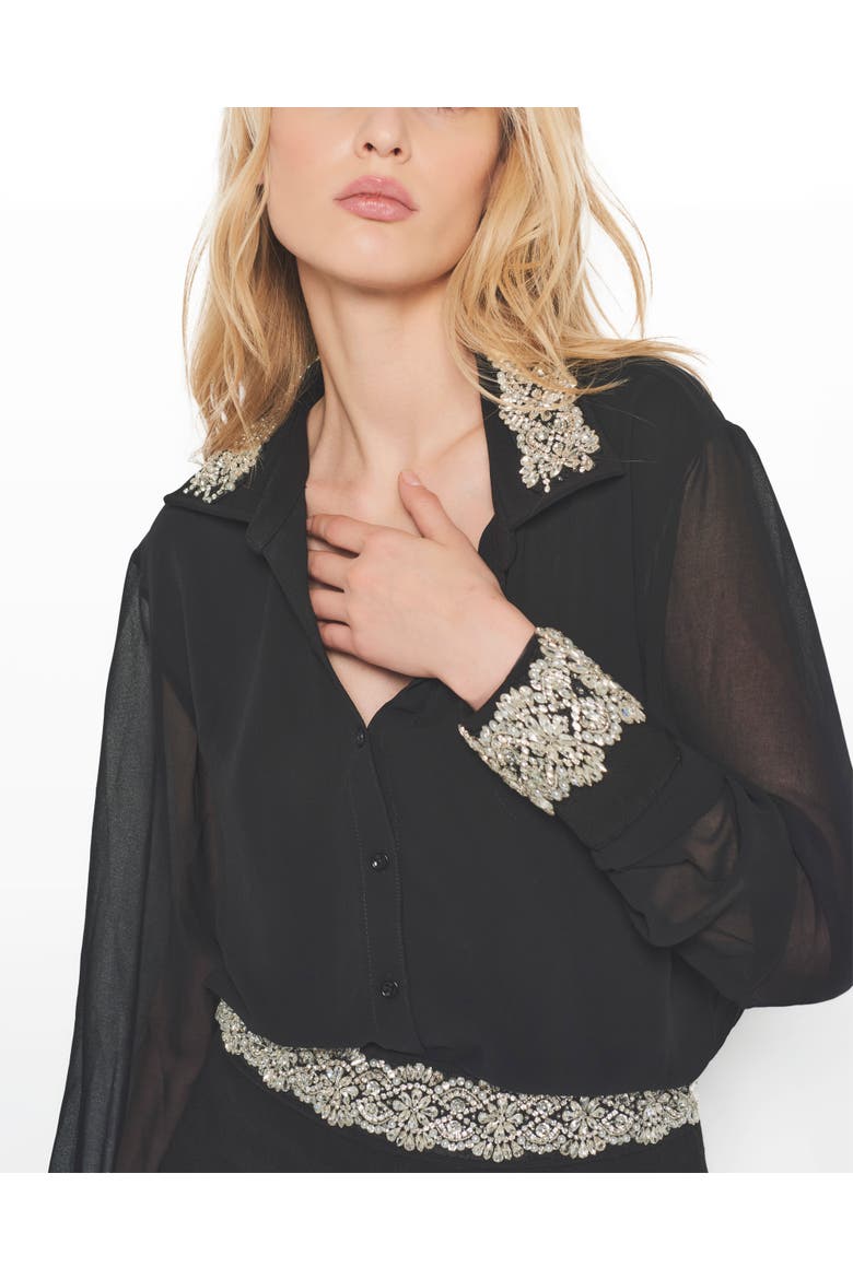 After Dark Blouse, Alternate, color, Black