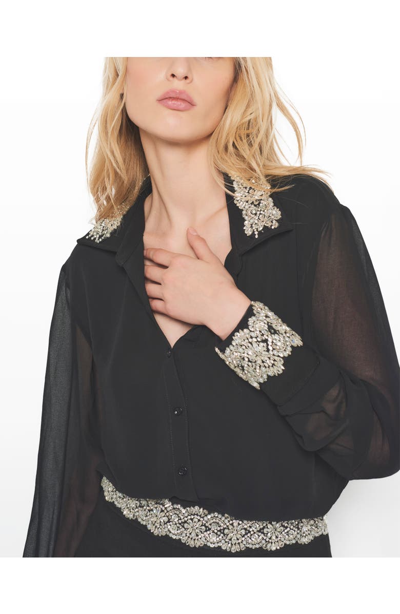 AS by DF After Dark Blouse, Alternate, color, Black