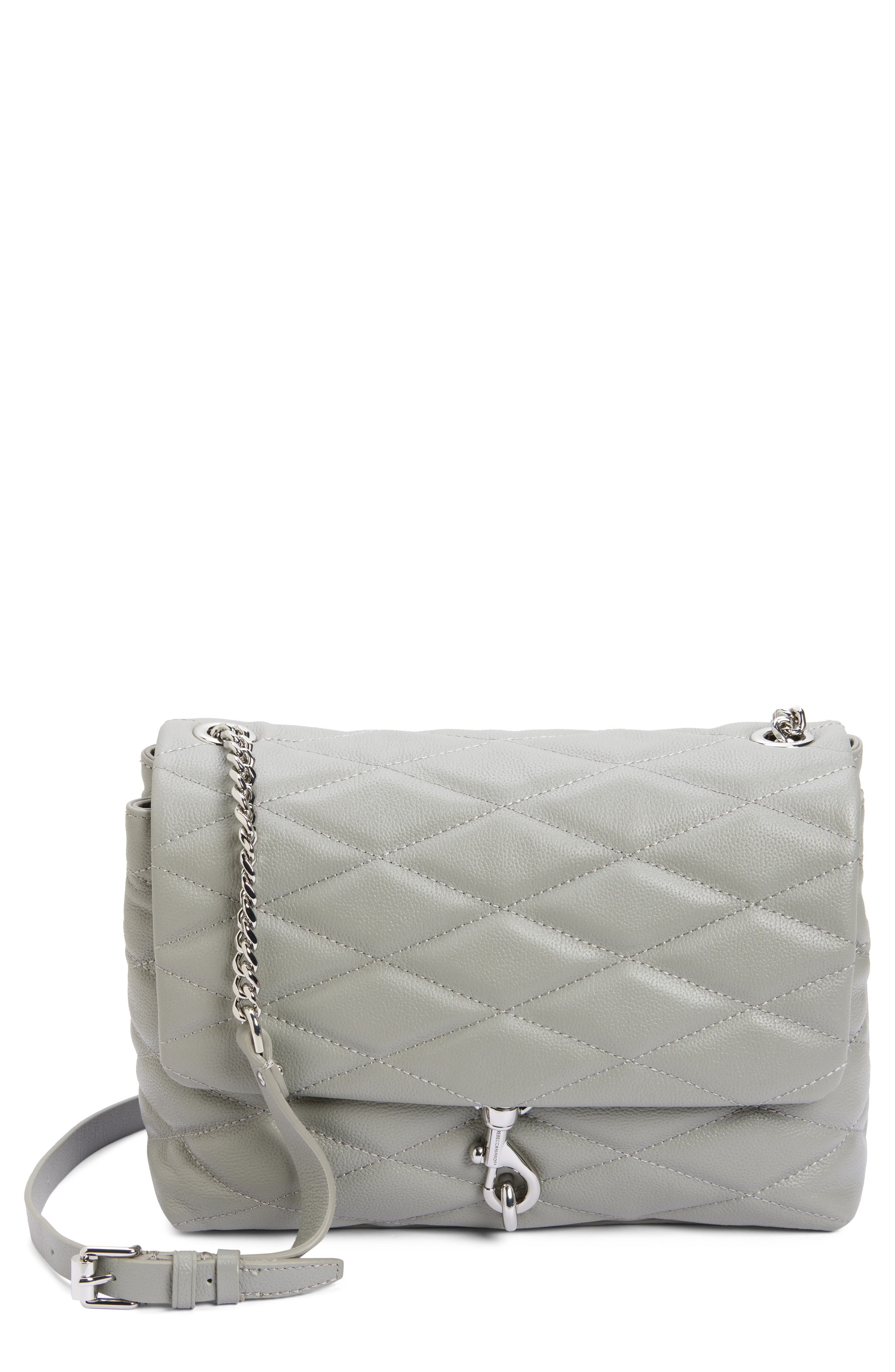 Rebecca Minkoff Edie Quilted Leather Convertible Crossbody Bag, Main, color, 