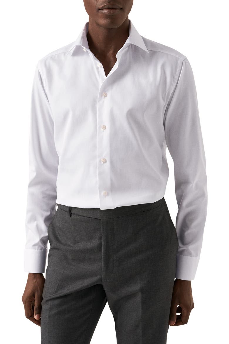Super Slim Fit Cotton Dress Shirt, Main, color, WHITE