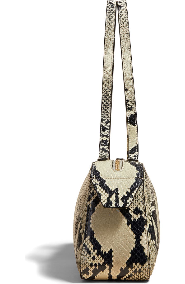 Khaite Simona Snakeskin Print Leather Shoulder Bag, Alternate, color,