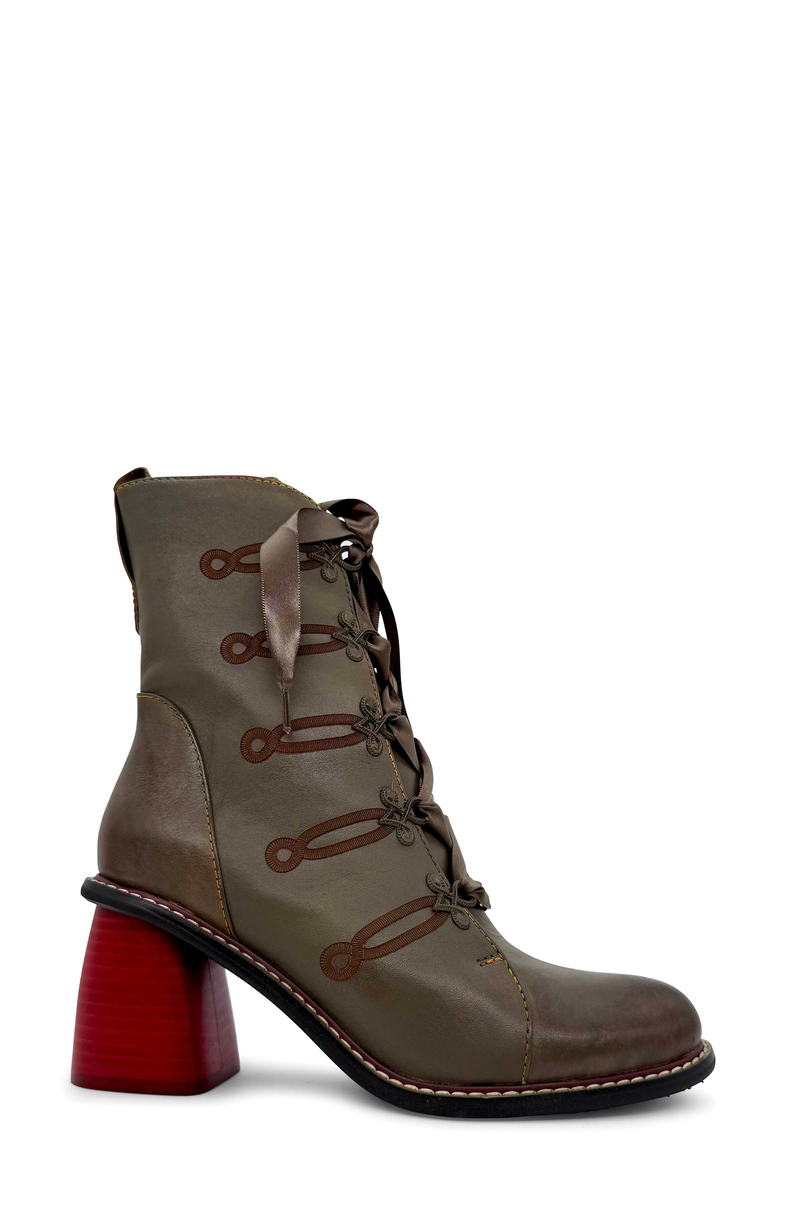 Geraldine Bootie, Alternate, color, GREEN