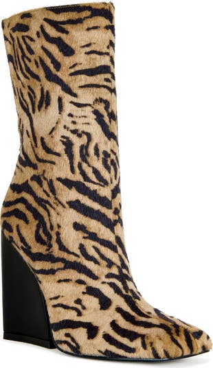 Notebook Faux Calf Hair Bootie