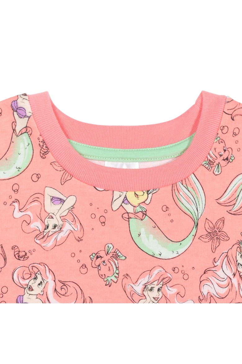 The Little Mermaid Pullover Sweatshirt, Alternate, color, Pink Ariel Flounder